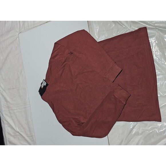 Men’s Harley Davidson 1/4-Zip Logo Red Knit Pullover Sweatshirt Size LARGE - Picture 8 of 10